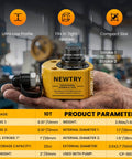 10 Ton Hydraulic Ram Jack With Low Profile Multi Section Cylinder 1 Inch Total Stroke Portable Workhorse For Machinery Bridges And Construction Projects Newtry