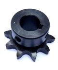 Roller Chain Sprocket B Type 12.7mm Pitch, 10 Teeth, Five Eighth Inch Bore, Hardened AISI 1045 Steel, Rust Resistant