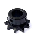 Hardened 10 Tooth Roller Chain Sprocket For 1/2 Inch Pitch B Type With 3/4 Inch Bore 0.187 Inch Keyway And Dual Setscrews At 90 Degrees