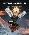 AA And AAA Battery Combo Pack 48 Count 24 AA 24 AAA Alkaline 1.5V Shelf Life with 10-year shelf life on display.