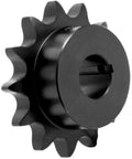 #100 Chain Sprocket with 19 Tooth and 2" Finished Bore, Model #100BS19-2 close-up view