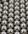 Close-up of 100-Pack 5mm Balls - Bearing Balls - G10 Chrome Steel, showcasing shiny chrome finish and smooth surface.