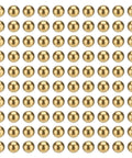 100-Pac Bearing Balls, 6mm Precision H65 Brass Bearing Balls Industrial Brass Ball Spheres for Machinery, Automotive, and DIY displayed in grid