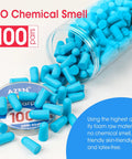 100 Pairs Foam Ear Plugs Bulk NRR 32dB Lake Blue Soft Comfortable Disposable in open container with no chemical smell sign