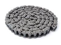 #100 Roller Chain 100-1X10FT 10 ft. coil ready for industrial and agricultural applications.