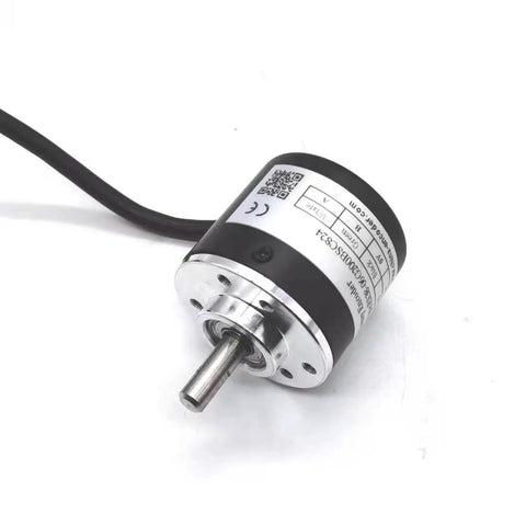 Incremental Rotary Encoder 1000 PPR A B 90 Degree Phase 8 to 24V NPN Output 6mm Solid Shaft With 2m Cable No Index Z Out