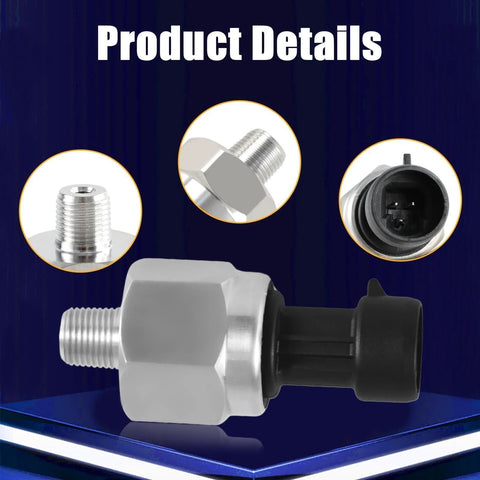 Ultra Accurate 1000 PSI Pressure Transducer Sensor With Connector Harness For Oil Water Fuel Air And 316 Stainless Steel Housing One Eighth Inch NPT Thread Go To Pick For Automotive And Industrial Systems 5 Volt DC Supply 0.5 To 4.5 Volt Output product details image.