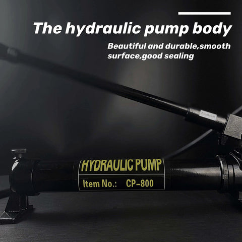 10000 psi Hydraulic Hand Pump 2 Speed Power Pack Hydraulic Lifting Pump side view with CP-800 label