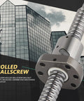 1000mm Rolled Ballscrew With 1605 Nut For CNC Machines And Automation High Efficiency Low Friction Anti Backlash Delivers Smooth Motion