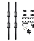 1000mm HGR20 Linear Guide Kit With Four HGH20CA Carriage Blocks And End Stop Blocks for DIY CNC, steel rails and components displayed
