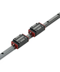 1000mm HSR15 HGR15 Square Linear Motion Guide Rail With Two CR Bearing Carriages for CNC machines, 15mm wide precision slider blocks