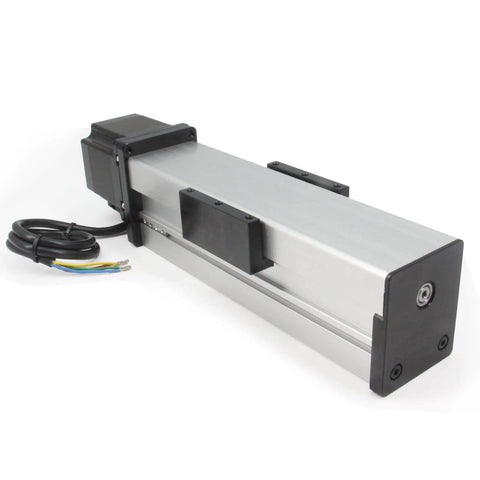 100mm Length Travel Fully Enclosed Linear Stage Actuator with Square Linear Rails Ballscrew SFU1605 with NEMA23 Stepper Motor