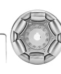 VGEBY RC omnidirectional Wheels, 100mm stainless steel rollers omni wheel with Allen key, compatible for Ballbot 14183 car model accessory