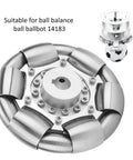 VGEBY RC omnidirectional Wheels, 100mm stainless steel rollers for Ball Balance Ballbot 14183 car model accessory