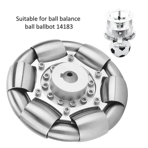VGEBY RC omnidirectional Wheels, 100mm stainless steel rollers for Ball Balance Ballbot 14183 car model accessory