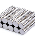 100 Piece Neodymium Magnets Set 6mm Diameter 2mm Thick Rare Earth Discs Stacked