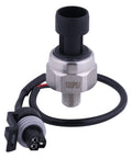 High-Accuracy 0-100 PSI Pressure Sensor Transducer with 1/8-27 NPT thread and 0.5-4.5V output, 316 stainless steel housing.
