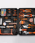 Open 102 Piece Home Repair Tool Kit With Case For DIYers And Homeowners Essential Basic Hand Tools Set For Men And Women Durable Soft Grip Handles