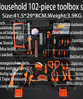 102 Piece Home Repair Tool Kit With Case For DIYers And Homeowners Essential Basic Hand Tools Set For Men And Women Durable Soft Grip Handles