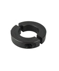 Four Pack Double Split Clamp On Shaft Collar Set For Half Inch Bore In 1045 Steel With M4 Set Screws, side view of collar piece