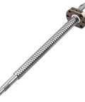1050mm SFU1605 CNC Ball Screw Assembly with Ballnut, BK12 BF12 Supports & Coupler, close-up showing shiny surface and precision machining