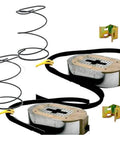 Two 12-1/4 Inch Electric Trailer Brake Magnet Replacement Kit for 10K Brake Assemblies, magnets, springs, clips visible