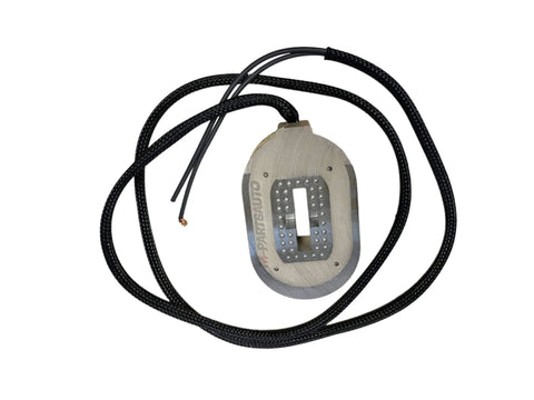 Two 12-1/4 Inch Electric Trailer Brake Magnet Replacement Kit for 10K Brake Assemblies showing one magnet with wires