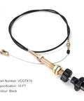 Enjoy precise throttle control with a 6 ft heavy duty vernier throttle cable featuring dual ball lock, removable head, stainless core.
