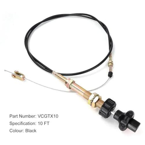 Enjoy precise throttle control with a 6 ft heavy duty vernier throttle cable featuring dual ball lock, removable head, stainless core.