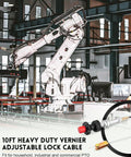 Heavy Duty Vernier Locking Throttle Cable Delivers Precise Throttle Control And Secure Locking For PTO And Dump Systems in an industrial setting
