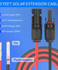 Solar Cable Entry Gland Kit With 10 Ft 10 AWG Extension Cable Through Roof For RV Waterproof MC4 Junction Box Housing Fits Boat Camper Van UV Resistant ABS Housing DIY Friendly Install Durable Outdoor Solar Connectors showing connector details and specifications