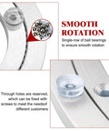 Close-up of 10 Inch Aluminum Alloy Lazy Susan Turntable Bearing showing smooth ball bearings and through holes for easy install