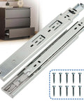 10 Inch Soft Close Drawer Slides 1 Pairs (2pcs) Heavy Duty Full Extension Ball Bearing, screws included