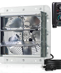 Powerful 10 Inch Wall Mounted Shutter Exhaust Fan With Automatic Shutter Thermostat And Variable Speed Controller 820 CFM