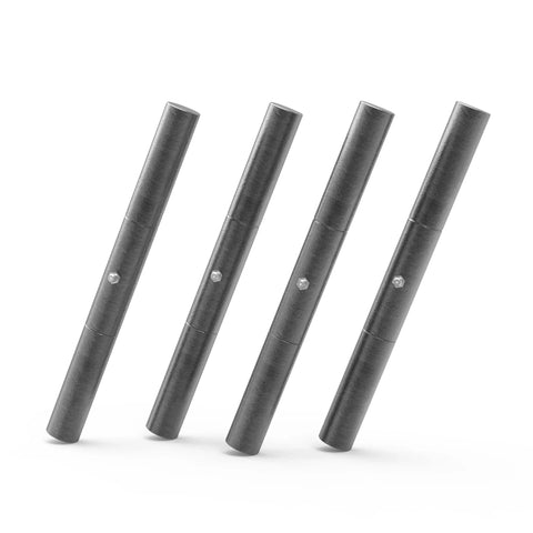10 Inch Weld On Trailer Ramp Hinge Pack Of 4 Heavy Steel Greasable Ramp Door Hinges shown standing upright