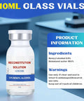 10ml Glass Vial Solution With Triple Seal Hermetically Sealed For Contamination Free Storage And Clear Visual Inspection displayed on table with product information details.