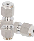 10mm 316 Stainless Steel Compression Fitting Union Straight Tube Connector for Industrial Petrochemical Automotive Marine Applications