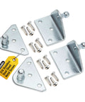 10mm Ball Stud Mounting Bracket Set For Gas Struts And Hood Lids with Stainless Steel Screws and Zinc Plating