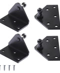 10mm Ball Stud Mounting Brackets Kit With Two Angled L-Type Mounts And Two Flat-Type Mounts Includes 16 Screws