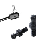 10mm Ball Studs M8 Ball Screws For Gas Struts, zinc plated, steel, black finish, showing ball joints and threaded bolts, pack of 4.