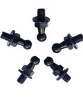 10mm Ball Studs M8 Ball Screws For Gas Struts Lift Supports, zinc plated, black finish, set of 4, corrosion resistant hardware.