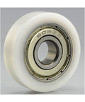 10mm Bore Bearing with 36mm White Plastic Tire 10x36x10.5mm - VXB Ball Bearings