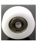 10mm Bore Bearing with 36mm White Plastic Tire 10x36x10.5mm - VXB Ball Bearings