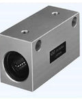 ✝️ AK10GWUU NB 10mm Double Wide Compact Block Unit Motion Linear Bearing, silver block design with visible installation holes, 1-pack