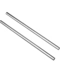 10mm Chrome Plated Linear Rods 100mm Long, 2pcs Solid Linear Motion Shafts with M5 Internal Threaded Ends for CNC, 3D Printers