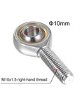 10mm M10x1.5 Right Hand Rod End Bearing With Self Lubricating Joint Includes Jam Nut Four Pack SA10TK POSA10 Steel Ball End
