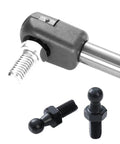 10mm Ball Studs M8 Ball Screws For Gas Struts Lift Supports Half Inch Long Shank Mounting Brackets Zinc Plated Steel Black Finish