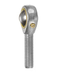 Side view of 2 Pack POS10 10mm Rod End Bearing with M10x1.5 Right Hand Thread Self Lubricating Joint by Uxcell
