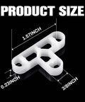 10Mm Tile Spacers 400 Pcs Pack For Brick Wall Separator Three Way Leveling System Clips Three Eighths Inch Thick size view