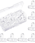 10Mm Tile Spacers 400 Pcs Pack For Brick Wall Separator Three Way Leveling System Clips in durable PP plastic container